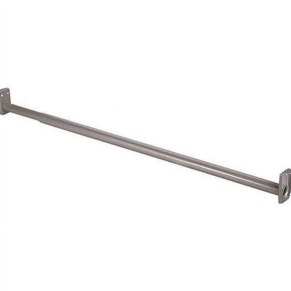 30-48 inch Adjustable Silver Closet Rod